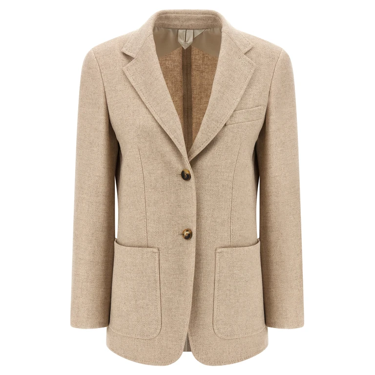 Max Mara Beige Alpaca Leather Blazer Clothing - Women