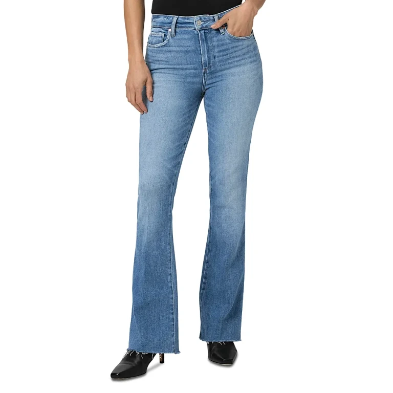 Paige Laurel Canyon High Rise Bootcut Jeans in Mesmerize