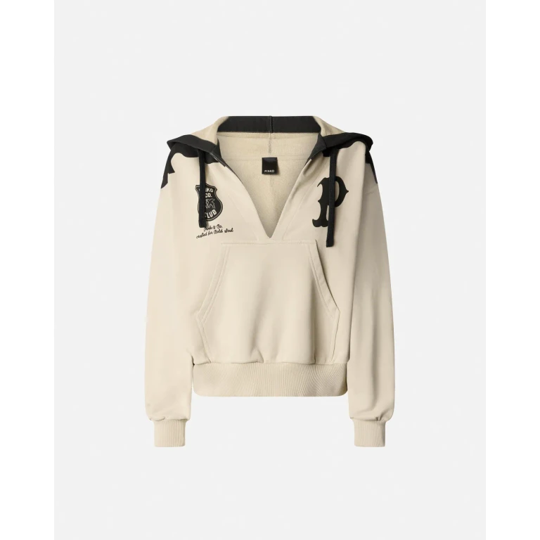 Pinko - Sweat-shirt à capuche et col V - XS