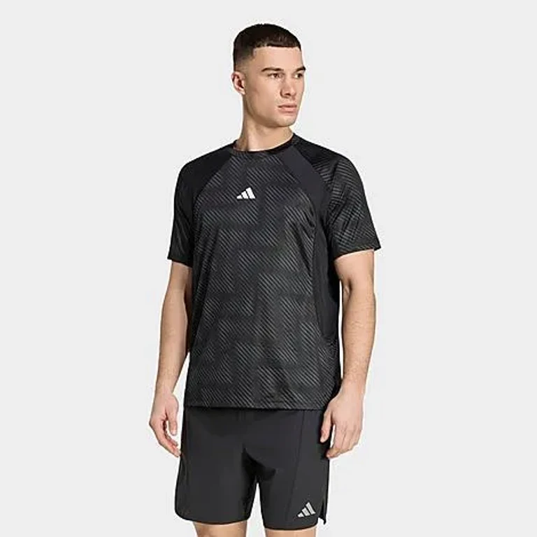 adidas Men's Tech Apparel FIFA World Cup 26 Training T-Shirt in Black Size: Small