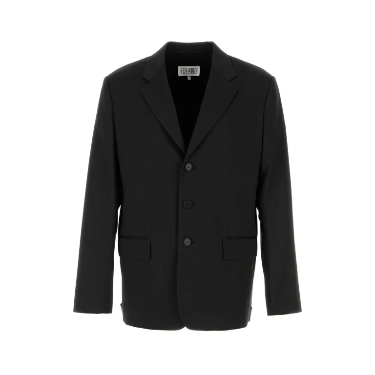 MM6 Maison Margiela Black Jersey Blazer