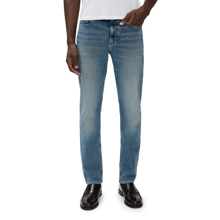 Faherty Stretch Terry Indigo 5 Pocket Jeans 32 Belmar Coast Wash 29