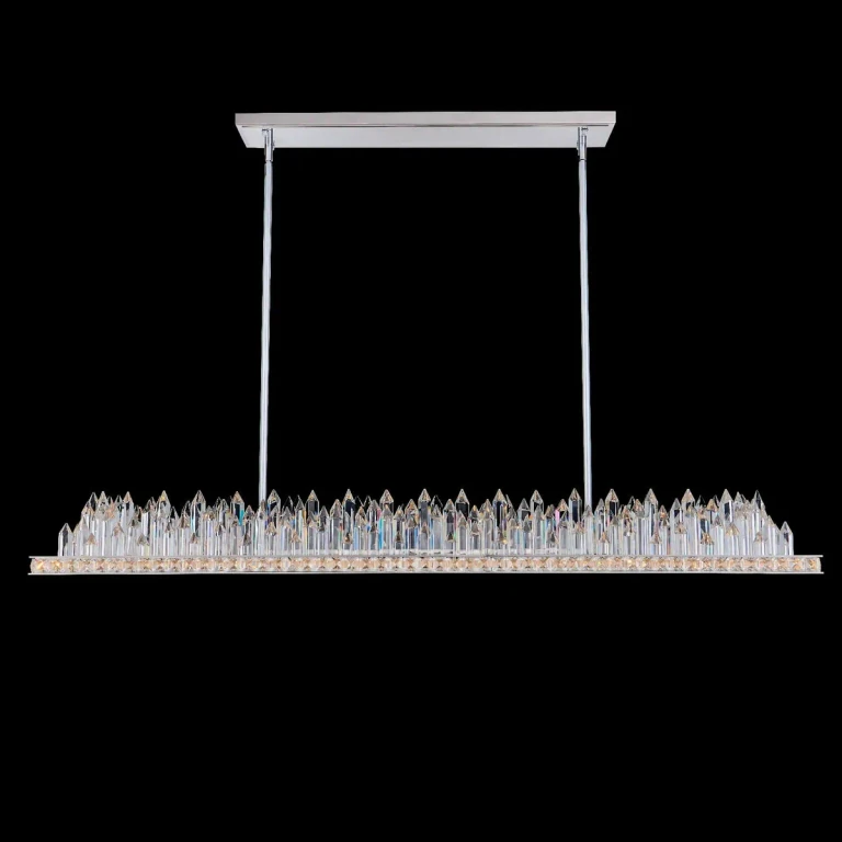 Chrome LED Island Pendant from the Orizzonte Collection