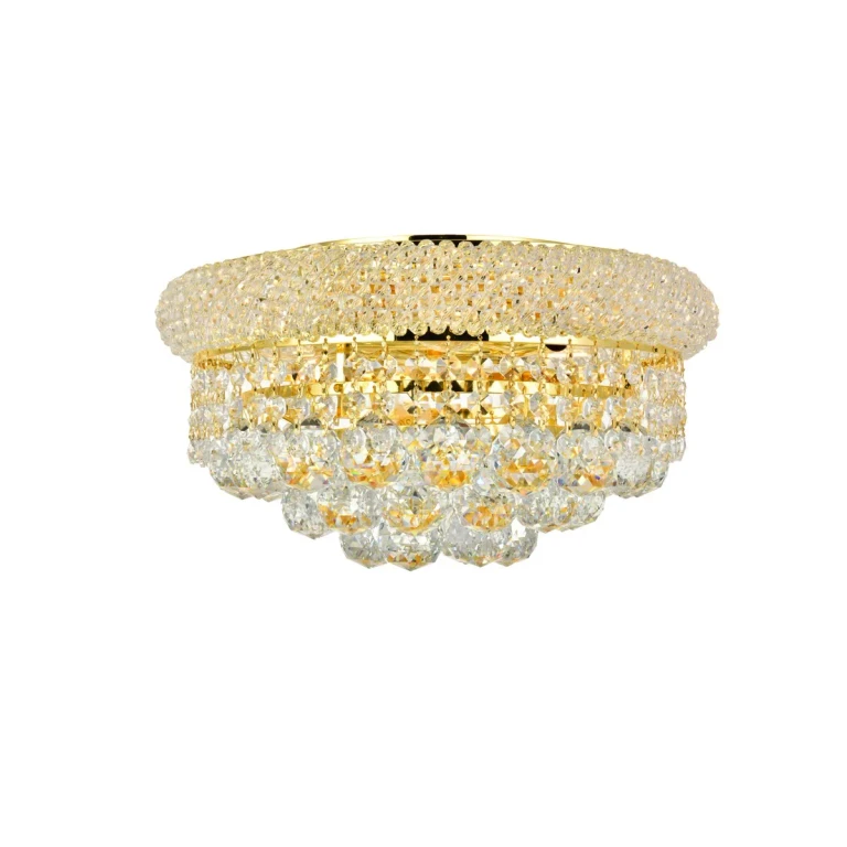 Gold Six Light Flush Mount from the Primo Collection