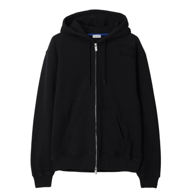 Burberry EKD Embroidered Cotton Zip Hoodie