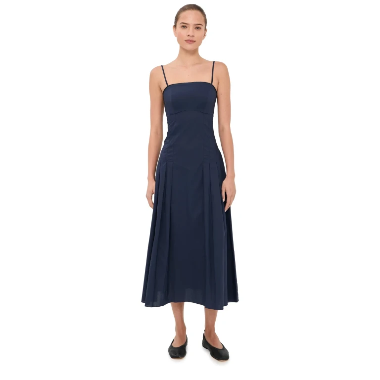 Kika Vargas Lena Dress Navy 4