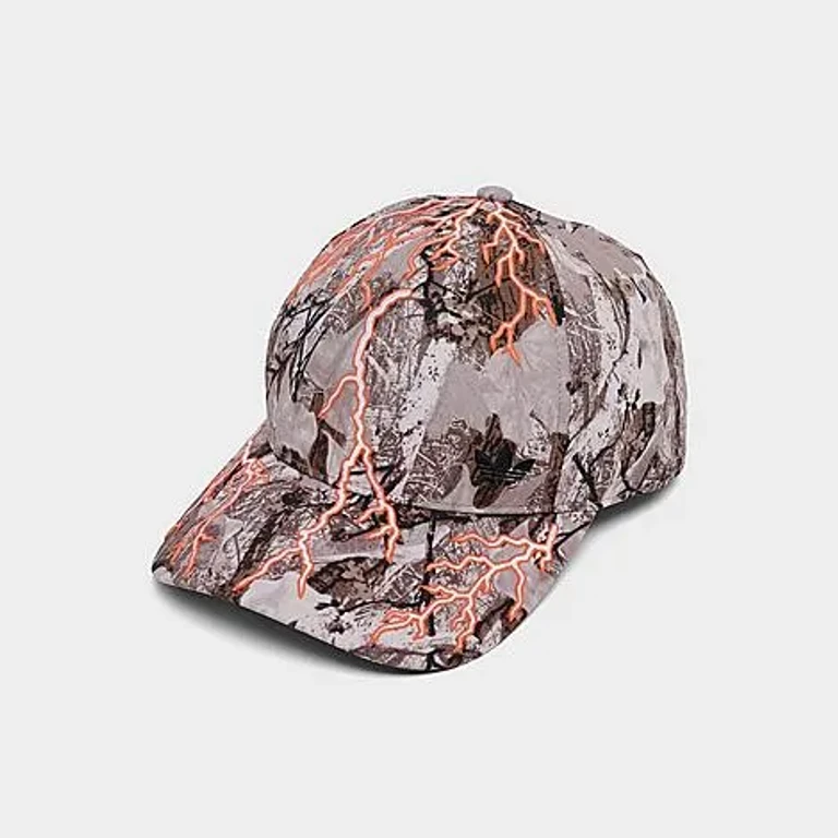 adidas Lightning Six Panel Strapback Hat in Camo
