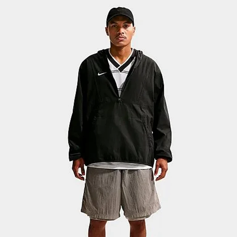 Nike Men's Energy Soccer Anorak Jacket in Off Noir/Off Noir/Summit White Size: XS