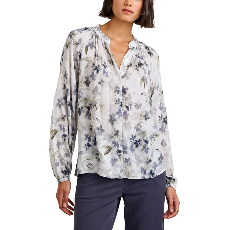 Bella Dahl Long Sleeve Shirred Raglan Shirt