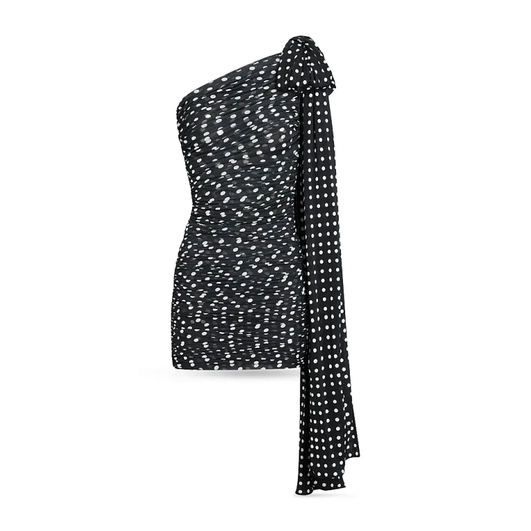 Patou One Shoulder Draped Dress