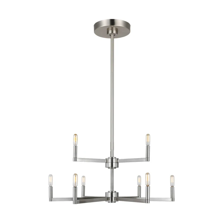 Brushed Nickel LED Chandelier from the Fullton Collection