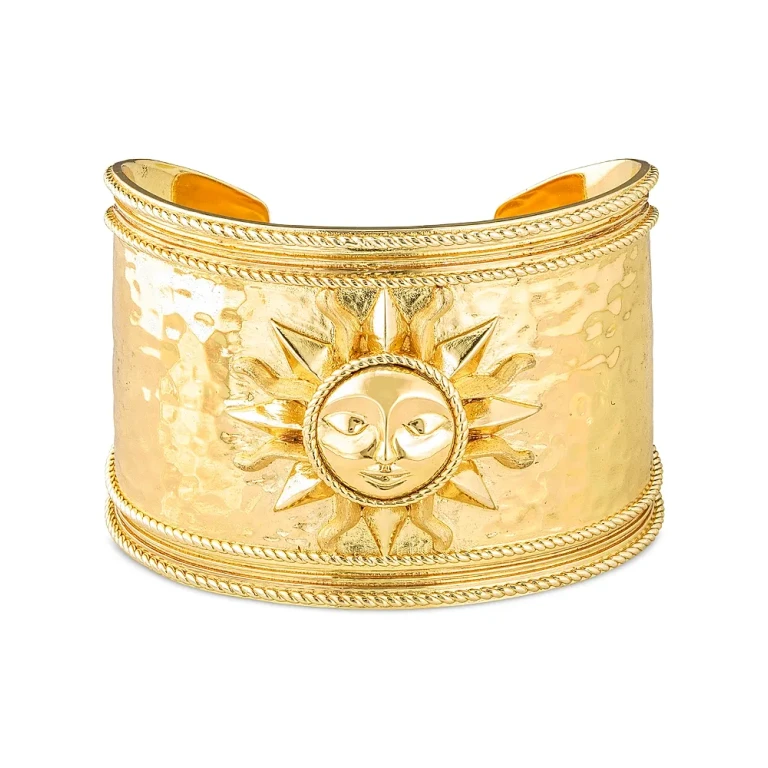 Capucine De Wulf Soleil Sun Cuff Bracelet in 18K Gold Plated