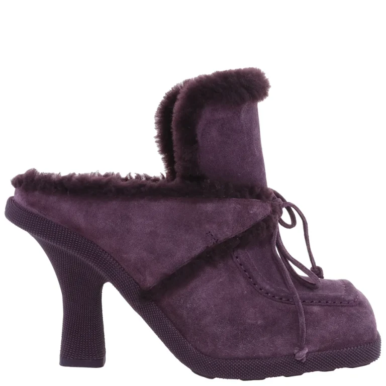 Burberry Square-Toe Highland Mules