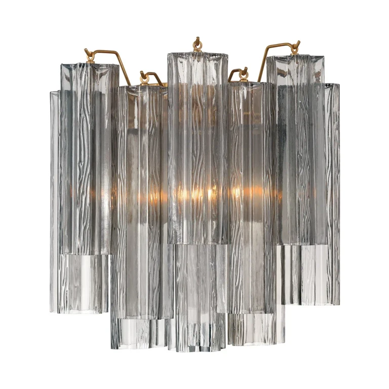 Aged Brass Wall Sconce from the Addis Collection