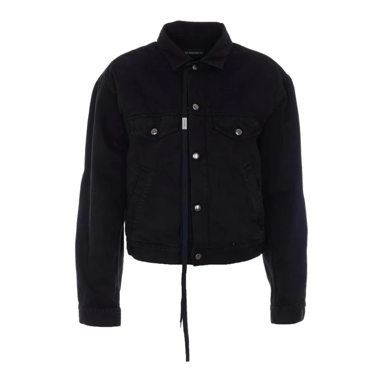 Ann Demeulemeester Veste En Jean - Noir
