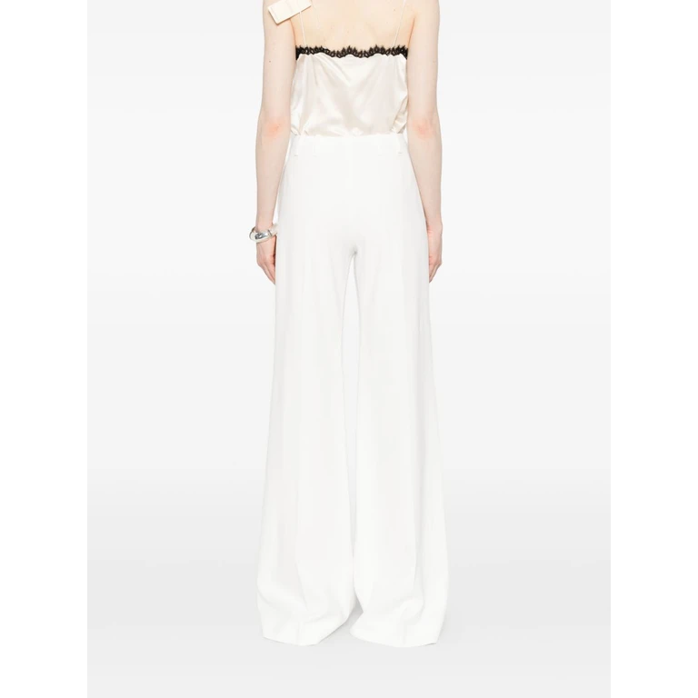 Ermanno Scervino Trousers Bianco Acetate - Women