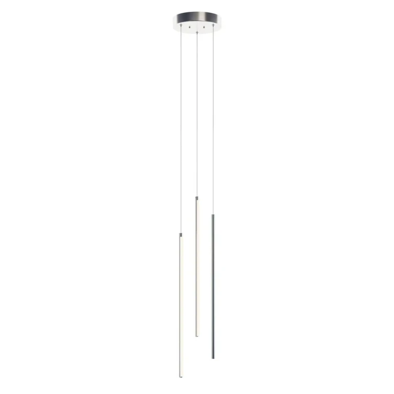 Satin Nickel LED Pendant from the Rosemont Collection