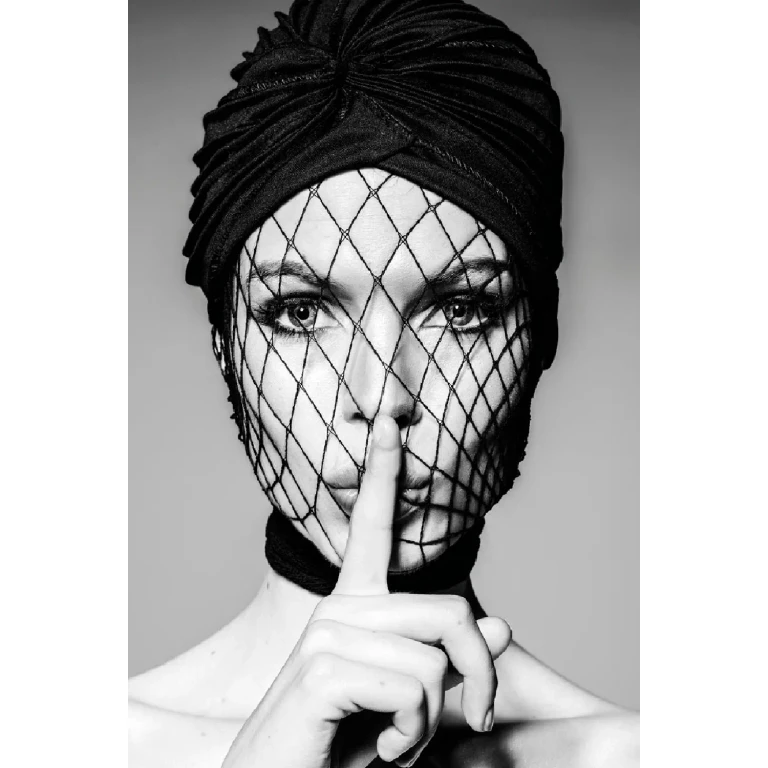 Monochromatic Woman Photography Artwork | Andrew Martin Blissful Silence