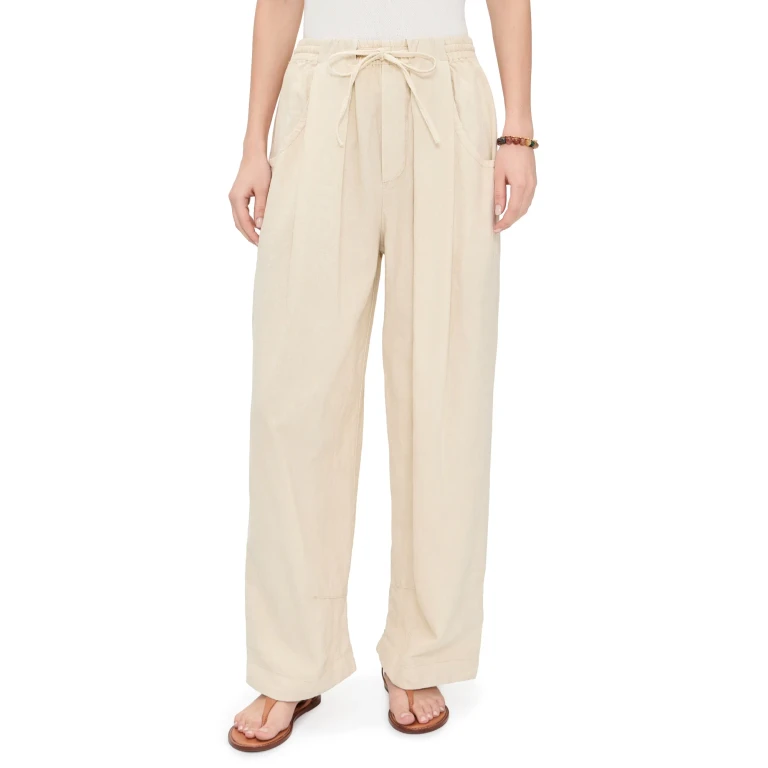 Free People Chambers Laid Back Pull On Pants Summer Sand XS