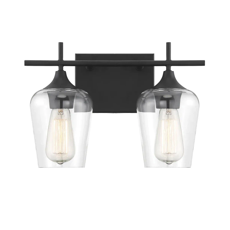Savoy House Octave 2-Light Bathroom Vanity Light in Black - 8-4030-2-BK