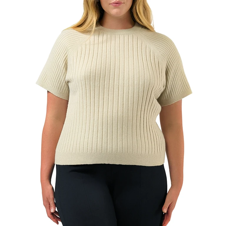 Estelle Plus Sera Ribbed Knit Top