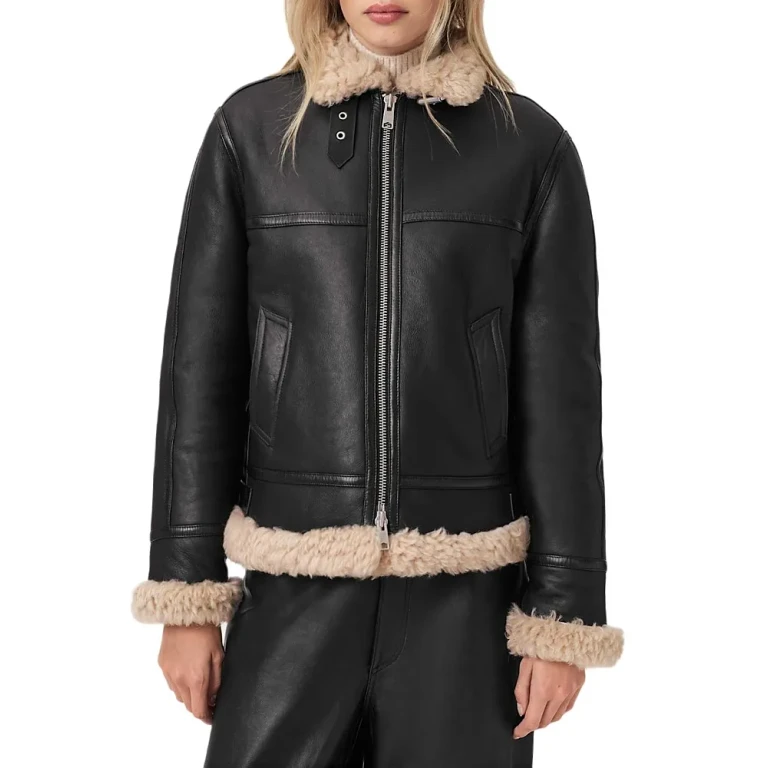 Allsaints Lorel Shearling Flying Jacket