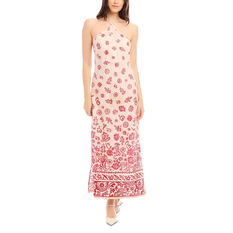 Fifteen Twenty Jaylen Border Print Dress