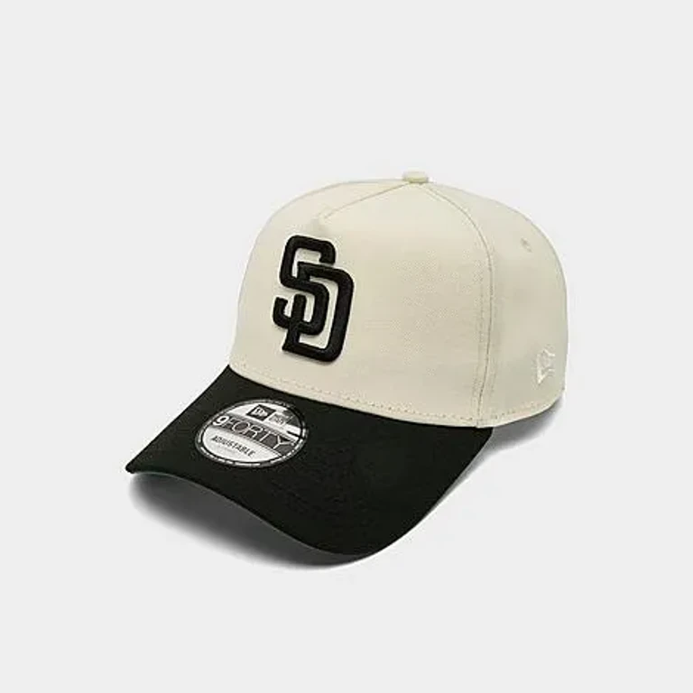 New Era Women's San Diego Padres MLB City Connect 9FORTY A-Frame Snapback Hat in Chrome/Black
