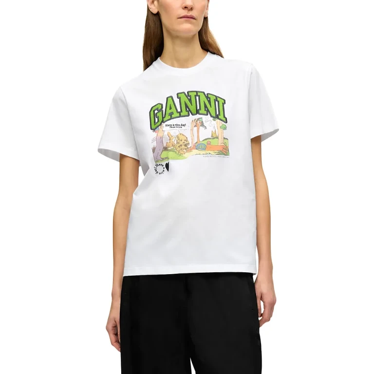 Ganni Logo Graphic Tee