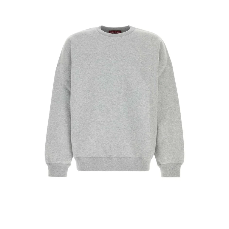 Gucci Grey Cotton Blend Oversize Sweatshirt