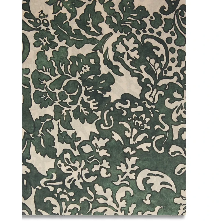 Max Mara Viola Kaki Cotton Scarf