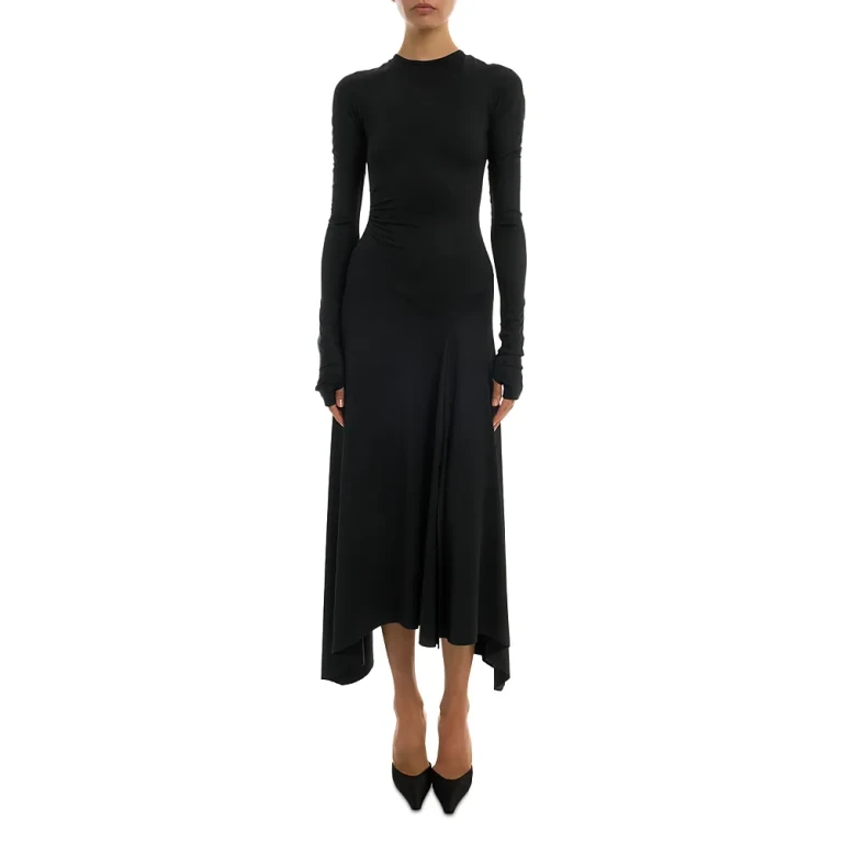 Victoria Beckham Long Sleeve Midi Dress