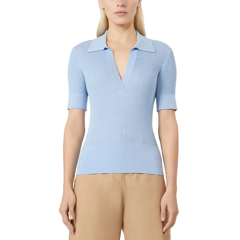 Max Mara Studio 1 Uberta Embellished Polo Top