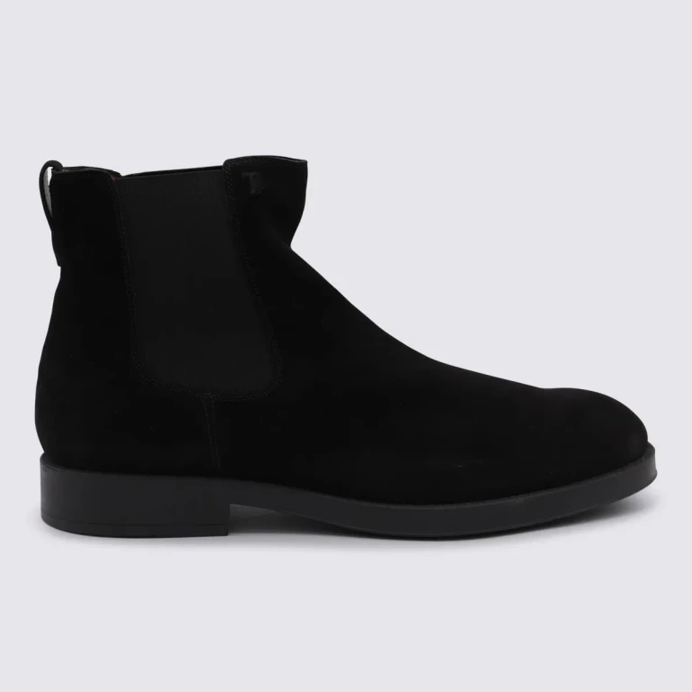 Ganni Black Leather Boots