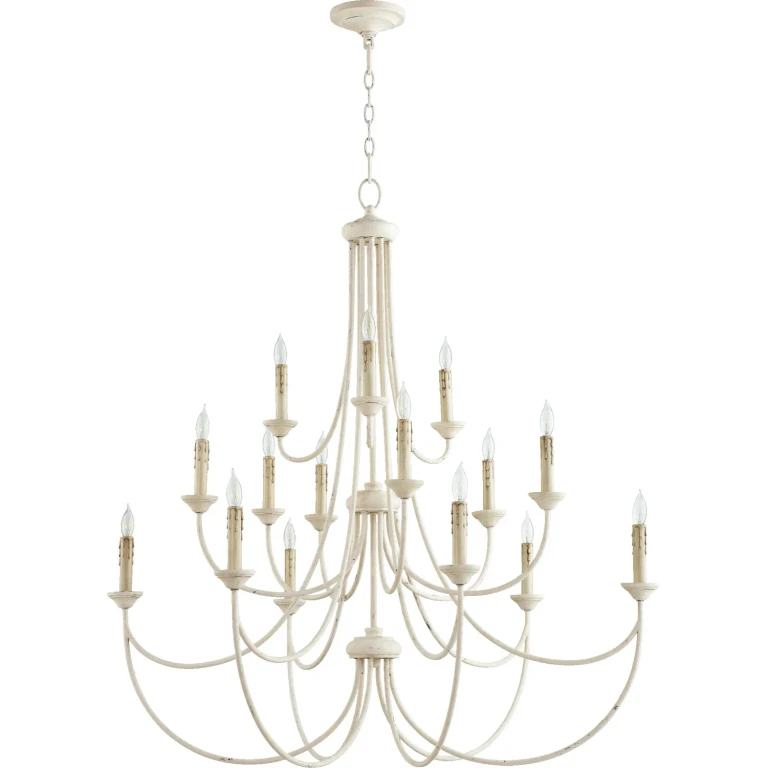 Persian White 15 Light Chandelier from the Brooks Collection