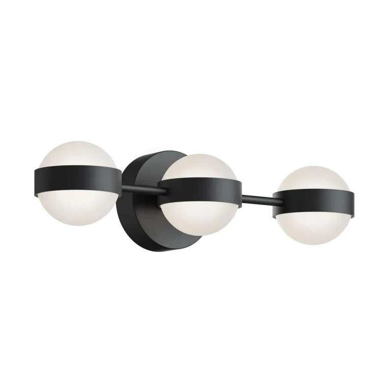 Black LED Bathroom Vanity Light from the Verona Collection