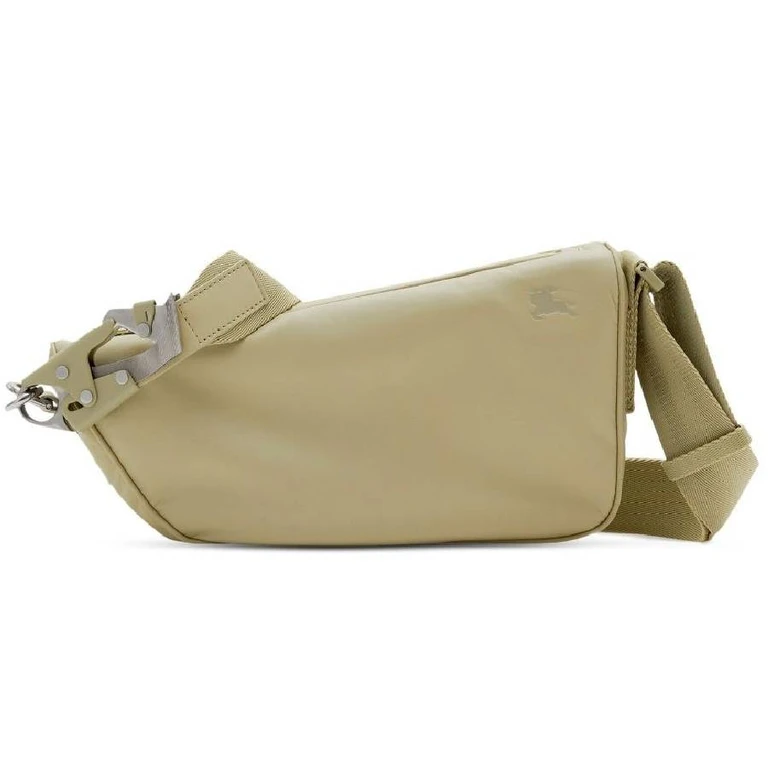 Burbery Calf Leather Shield Crossbody Bag