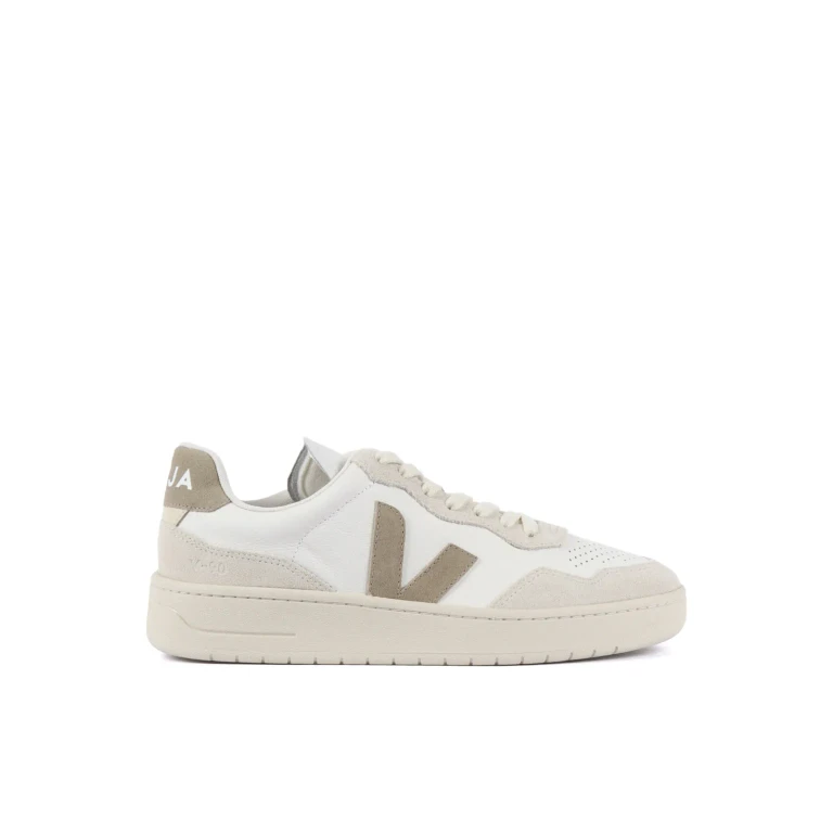 Veja V-90 O. t. Leather White_taupe Sneakers