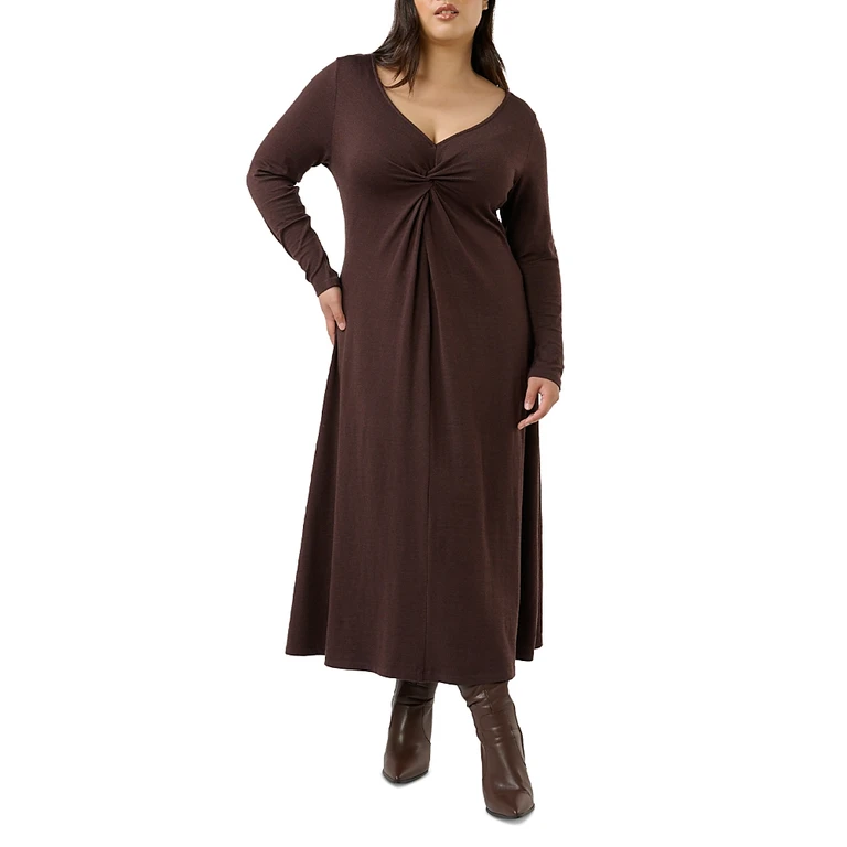 Estelle Plus Equinox Long Sleeve Dress