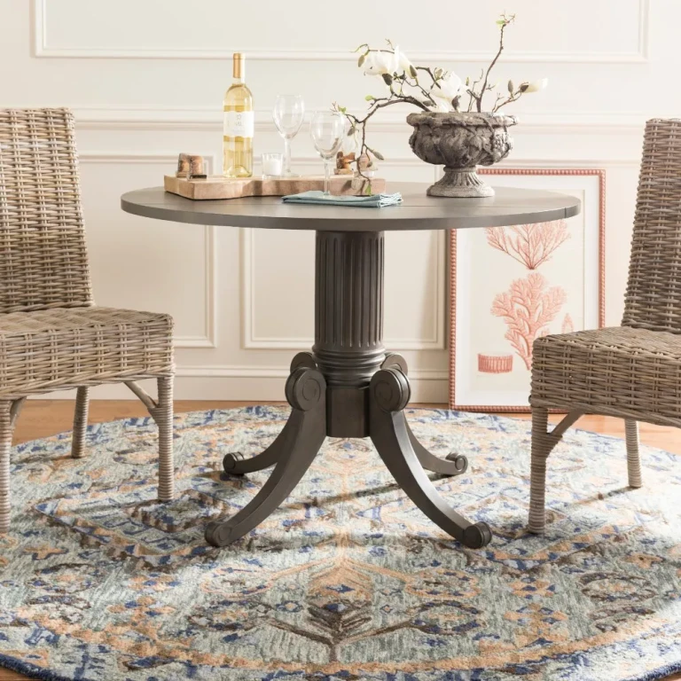 Forest Gray Wash Drop Leaf Dining Table