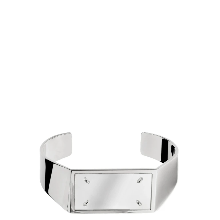Maison Margiela Four Stitches Bracelet Silver Brass Jewelry - Women