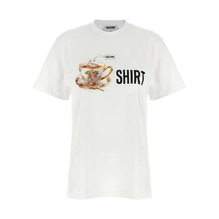 Moschino White Cotton T-Shirt - Women