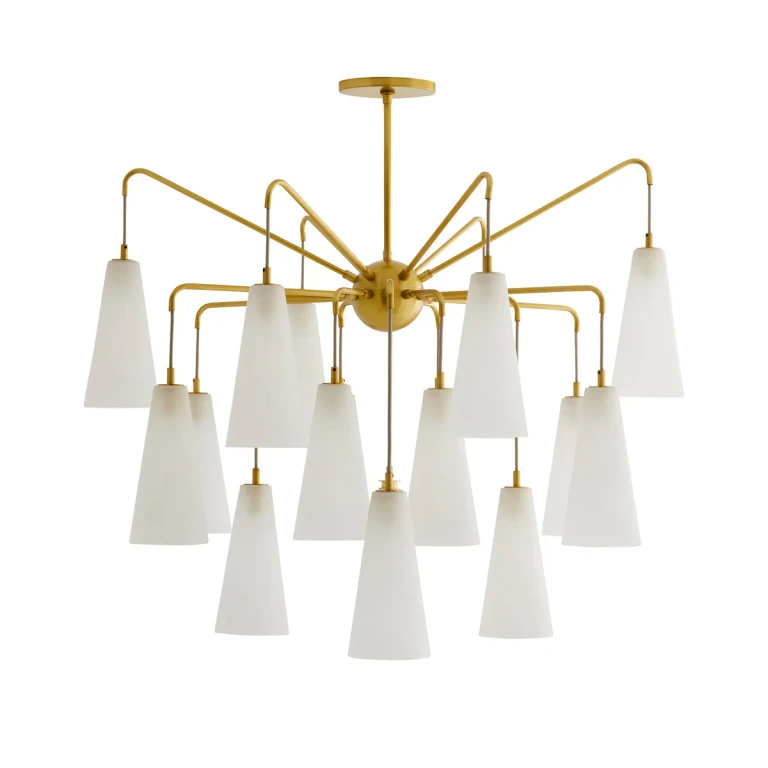 Opal Swirl 18 Light Chandelier from the Mika Collection
