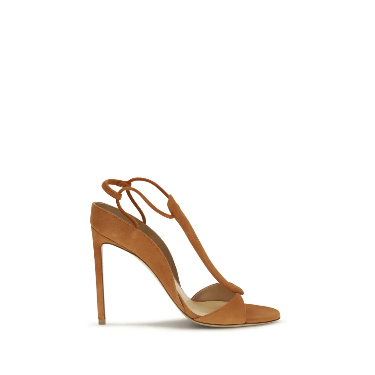 Heeled Sandal Woman color Orange (R1S950353)