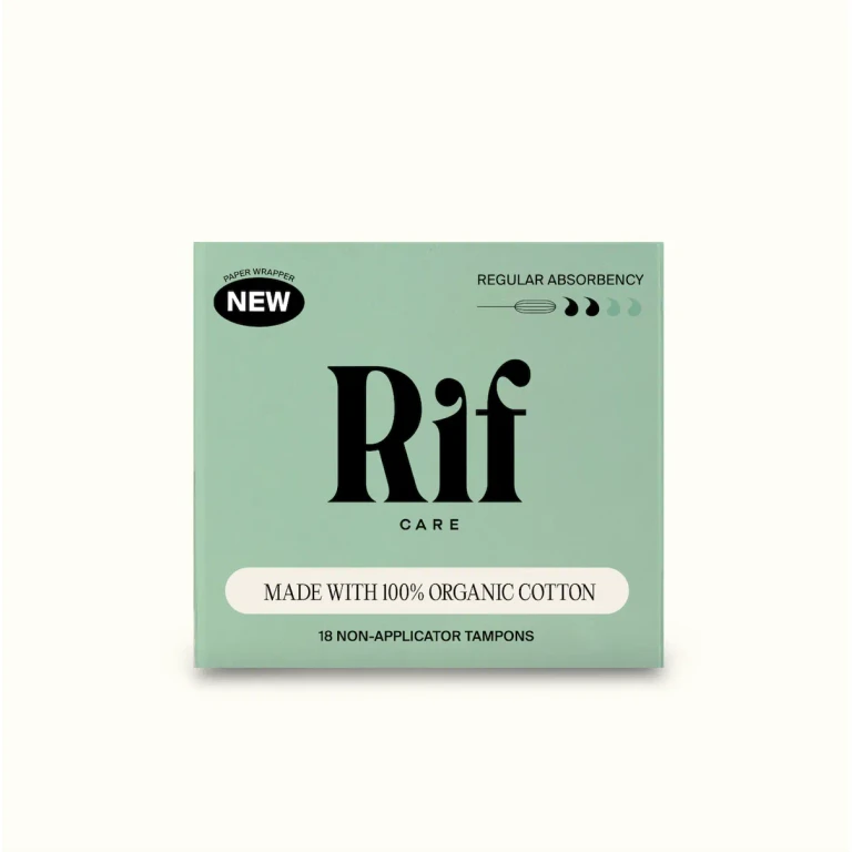 Organic Cotton Non-Applicator Tampons- Regular Absorbency - Non shed security veil
