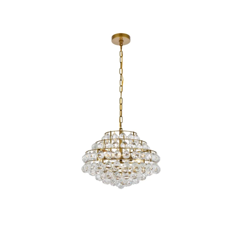Brass Five Light Pendant from the Savannah Collection