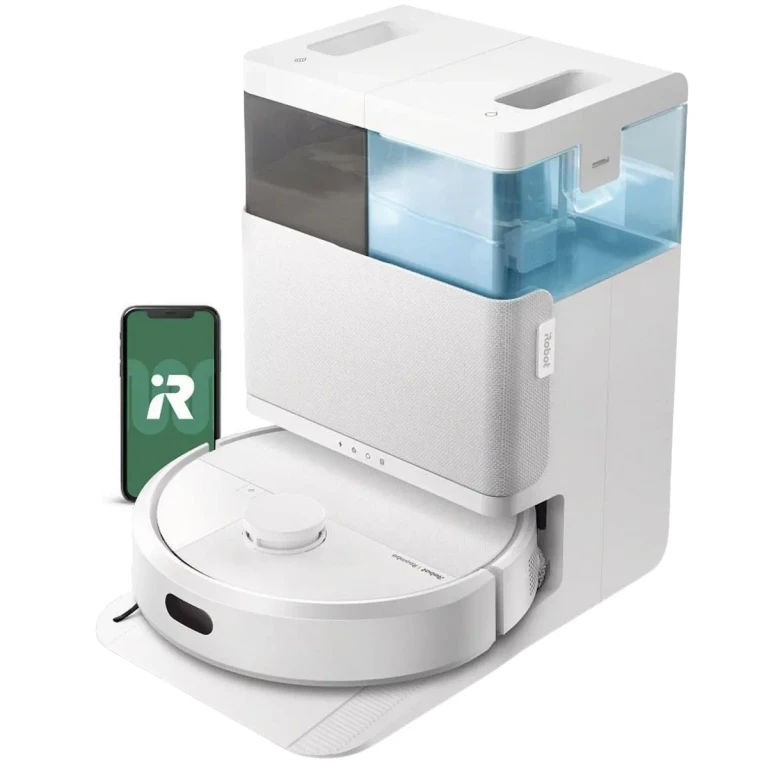 iRobot Roomba Plus 405 Vacuum Mop Robot w/ AutoWash Dock - White