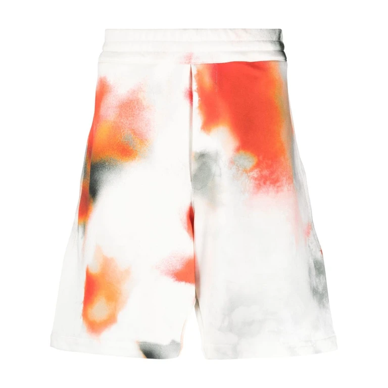 Alexander McQueen Shorts White Cotton - Men