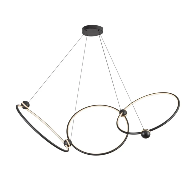 Black LED Chandelier from the Isho Collection