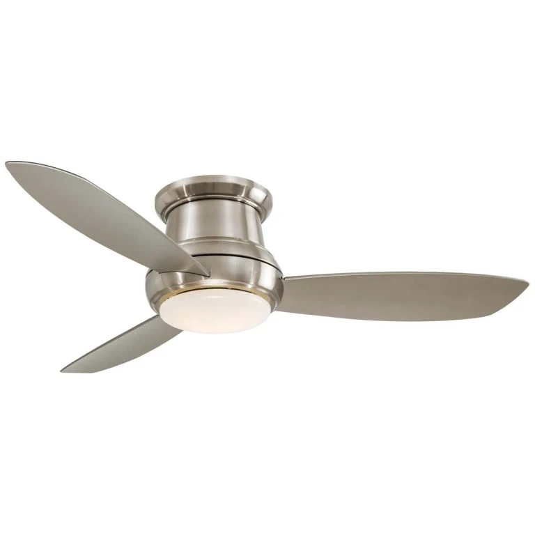 Minka-Aire Concept II 52" LED Flush Mount Ceiling Fan in Brushed Nickel